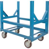 Pipe & Bar Cradle Truck, 24" L x 24" W x 34" H, 2500 lbs. Capacity, Polyurethane Wheels Duraquip Inc