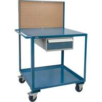 Chariot de service mobile, 2 Tiers, 24" la x 57" h x 40" p, Capacit&eacute; 1200 lb Duraquip Inc