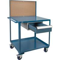 Chariot de service mobile, 2 Tiers, 24" la x 57" h x 40" p, Capacit&eacute; 1200 lb Duraquip Inc