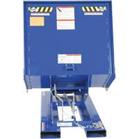 Open Sided Hopper, Steel, 1 cu.yd., Blue Duraquip Inc