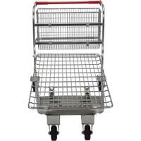 Nestable Wire Cart, Steel, 28-3/4" x 37-1/16" x 59-5/8", 275 lbs. Capacity Duraquip Inc