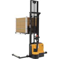 Double Mast Stacker, Electric Operated, 2200 lbs. Capacity, 150" Max Lift MP141 | Duraquip Inc