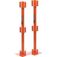 ProGuards Temporary Guard Rail Posts, 8" W x 39" H, Orange Duraquip Inc