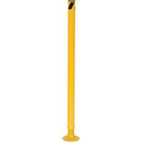 Borne de protection &agrave; ressort, Acier, 42" h x 2-1/8" la, Jaune Duraquip Inc