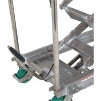 Manual Hydraulic Scissor Lift Table, 36-1/4" L x 19-3/8" W, Stainless Steel, 600 lbs. Capacity Duraquip Inc