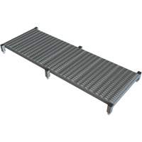 Adjustable Height One-Step Work Platform, 24" W x 71" D, 800 lbs. Capacity, All-Welded Duraquip Inc