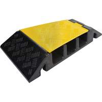 Protecteur de c&acirc;ble tourne-&agrave;-droite robuste Powerhouse, 3 canaux, 12" lo x 19,75" la x 3" h Duraquip Inc