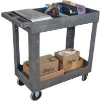 Utility Service Cart, 2 Tiers, 16-1/2" x 32-1/2" x 34-1/2", 550 lbs. Capacity Duraquip Inc