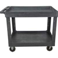 Chariot utilitaire pour l'entretien, 2 tiers, 24-5/8" x 32-1/2" x 40", Capacit&eacute; 550 lb Duraquip Inc