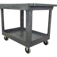 Chariot utilitaire pour l'entretien, 2 tiers, 24-5/8" x 32-1/2" x 40", Capacit&eacute; 550 lb Duraquip Inc