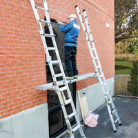 Telescoping Work Plank, 204" W x 12" D, 250 lbs. Capacity, Knocked Down Duraquip Inc