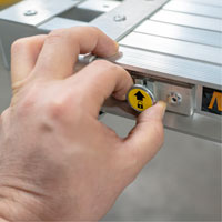 Telescoping Work Plank, 204" W x 12" D, 250 lbs. Capacity, Knocked Down Duraquip Inc