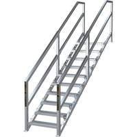 Syst&egrave;me d'escalier modulaire pour la construction de 6-10 marches SmartStairs, 75" ha Duraquip Inc