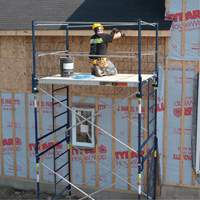 Tour d'&eacute;chafaudage compl&egrave;te avec roulettes, 69-1/2" p x 178" h Duraquip Inc