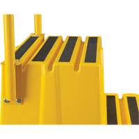 Escabeau industriel, 4 marches, 44" x 22-1/4" x Hauteur 65-1/8" Duraquip Inc