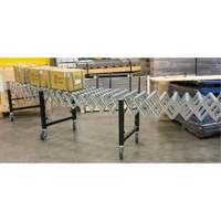 Expandable Conveyor, 23" W x 24' L, 200 lbs. per lin. ft. Capacity Duraquip Inc