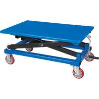Manual Scissor Lift Table, 37-3/8" L x 23-5/8" W, Steel, 660 lbs. Capacity Duraquip Inc