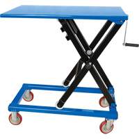 Manual Scissor Lift Table, 37-3/8" L x 23-5/8" W, Steel, 660 lbs. Capacity Duraquip Inc