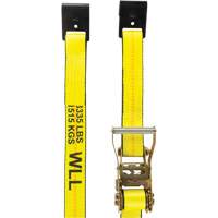Winch Strap, Flat Hook, 2" W x 30' L, 3335 lbs. (1512 kg) Working Load Limit Duraquip Inc
