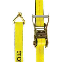 Winch Strap, J-Hook, 2" W x 30' L, 3335 lbs. (1512 kg) Working Load Limit Duraquip Inc