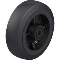 Black Rubber on Cast Iron Core Wheel Duraquip Inc