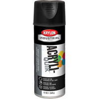 Laque industrielle Acryli-Quik, Noir, Ultra-mat, 12 oz, Canette a&eacute;rosol Duraquip Inc