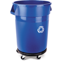Contenant de collecte des d&eacute;chets recyclable Brute, Vrac, Plastique, 32 gal. US Duraquip Inc