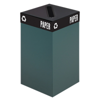 Contenants de recyclage de luxe, Vrac, Acier, 25 gal./25 gal. US NA729 | Duraquip Inc
