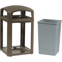 Cadre pour contenant Landmark Series Classique a/enveloppe rigide, Acier galvanis&eacute;, 35 gal. US Duraquip Inc
