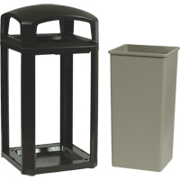 Cadre pour contenant Landmark Series Classique a/enveloppe rigide, Plastique, 50 gal. US Duraquip Inc