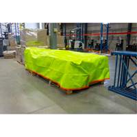 B&acirc;che tiss&eacute;e robuste haute visibilit&eacute;, Poly&eacute;thyl&egrave;ne, Vert/Orange, 16' x 20' x 12 mils Duraquip Inc