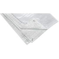 B&acirc;che isol&eacute;e, Poly&eacute;thyl&egrave;ne, Blanc, 20' x 12' x 8 mils Duraquip Inc