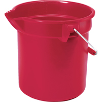 Seau Brute, Capacit&eacute; de 3.5 gal. US (14 pintes), Rouge Duraquip Inc