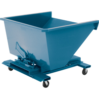 Self-Dumping Hopper, Steel, 5 cu.yd., Blue NH094 | Duraquip Inc