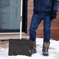 Nordic Snow Shovel, Polypropylene Blade, 17-3/4" Wide, D-Grip Handle Duraquip Inc