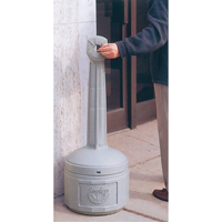 Cendriers Smoker's Cease-Fire, Sur pied, Plastique, Capacit&eacute; 4 gal. US, Hauteur 38-1/2" Duraquip Inc