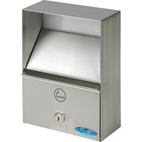 Smoking Receptacles, Wall-Mount, Stainless Steel, 1 Litres Capacity, 9" Height NI753 | Duraquip Inc