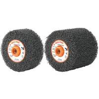 Tambours FX Flex, 4-1/4" dia. x 2" la, 5/8"-11 Arbre, Grain Flex, gros Duraquip Inc