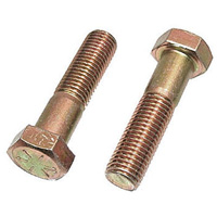 Hex Cap Screw, 3/8" Dia., 4" L, Stainless Steel, Coarse NIQ796 | Duraquip Inc