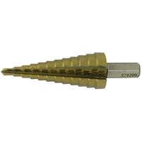 JET-KUT&reg; Super Premium M35 Step Drill, 3/16" - 7/8" , 1/16" Increments, High Speed Steel Duraquip Inc