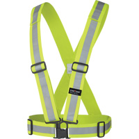 5592 Elastic Safety Harness, High Visibility Lime-Yellow, Silver Reflective Colour, One Size Duraquip Inc