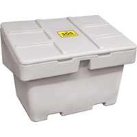 Salt Sand Container SOS™, With Hasp, 42" x 29" x 30", 11 cu. Ft., Grey ND703 | Duraquip Inc