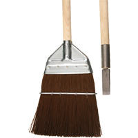 Railway & Track Broom with Chisel, Wood Handle, Polypropylene Bristles, 56" L NJB572 | Duraquip Inc