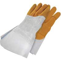 Gants de soudage &agrave; l'arc TIG en cuir de daim retourn&eacute; Gander Brand, Cuir fleur de daim, Taille 10 Duraquip Inc