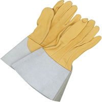 Gants de soudage &agrave; l'arc TIG en cuir de daim retourn&eacute; Gander Brand, Cuir fleur de daim, Taille 10 Duraquip Inc