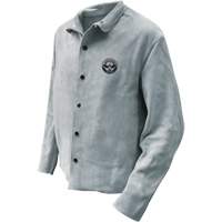 Veste de soudeur, Cuir, 2T-Grand, Gris Duraquip Inc