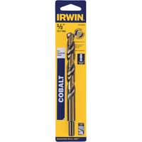 Foret court &agrave; usage intensif, Acier rapide au cobalt, 1/2", 6" lo, 1-1/2" Cannelure, 135° Angle Duraquip Inc