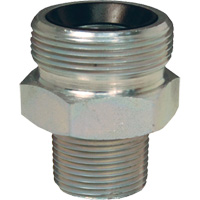 Boss Ground Joint Spud, Iron, 2", Male NPT Duraquip Inc