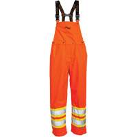 Salopette 300 deniers Journeyman, Polyester, Grand, Orange haute visibilit&eacute; Duraquip Inc