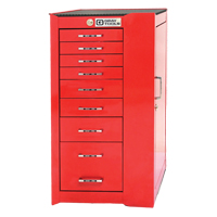 Armoire mobile de s&eacute;rie PRO+, 8 tiroirs, 19" la x 19" p x 36-1/2" h, Rouge Duraquip Inc